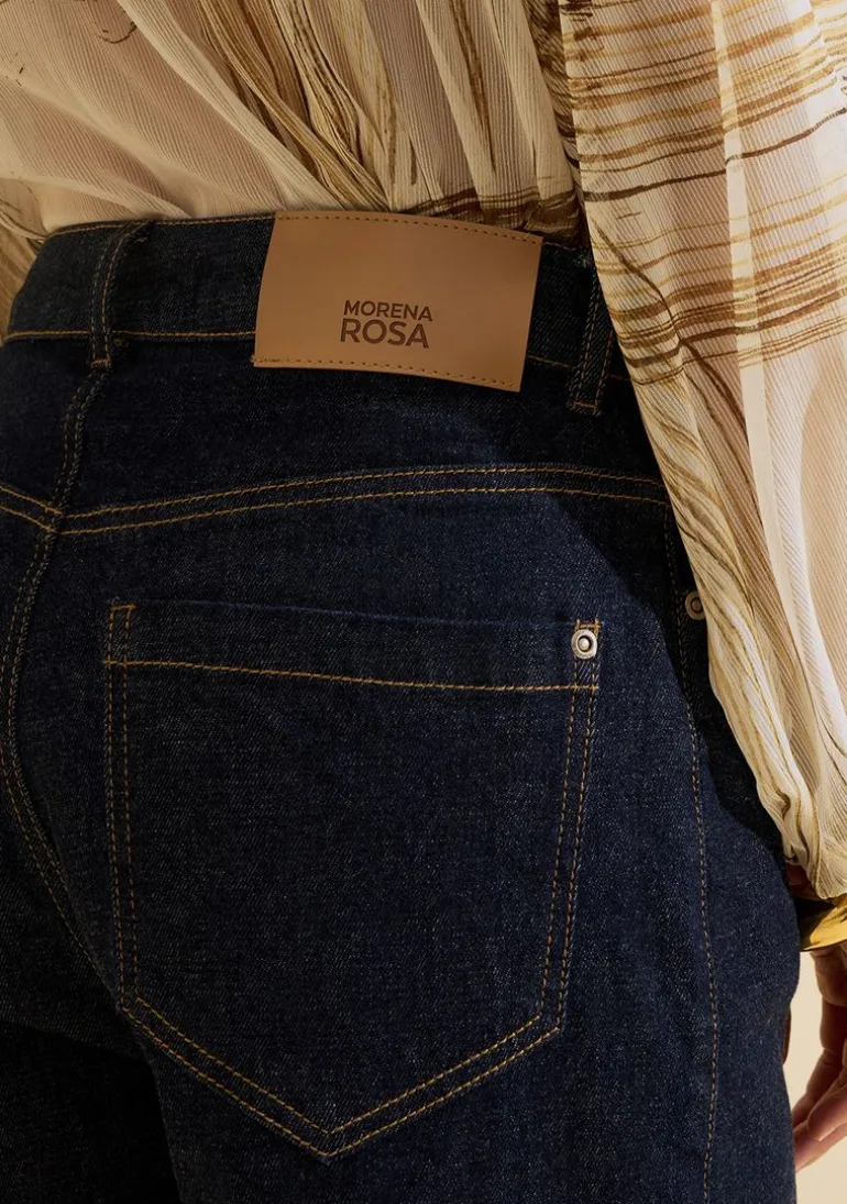 Bermuda Jeans Reta Origem Azul