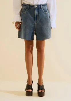 Bermuda Reta Origem Azul