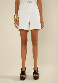 Bermuda Reta Vereda Off White