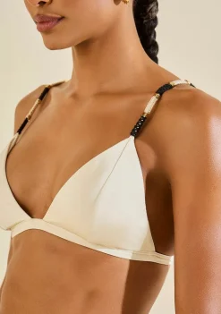 Biquini Cortininha Entrelaço Off White