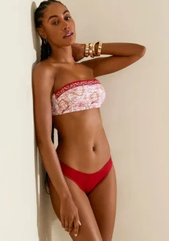 Biquíni Morena Rosa Tomara Que Caia Bojo Removível Calcinha Inteira Medi Rosa