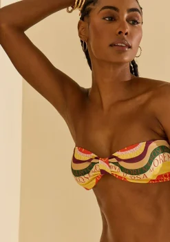 Biquíni Morena Rosa Tomara Que Caia Bojo Removível Calcinha Rolete Amarr Amarelo