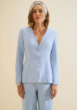Blazer Ajustado Origem Azul