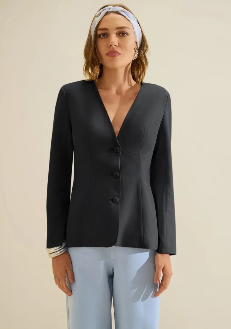 Blazer Ajustado Origem Preto