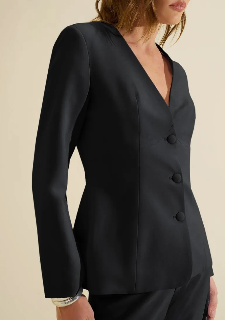 Blazer Ajustado Origem Preto