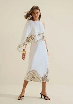 Blusa Capa Manga Longa Nereia Off White