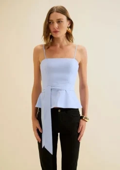 Blusa Decote Reto Aeris Azul