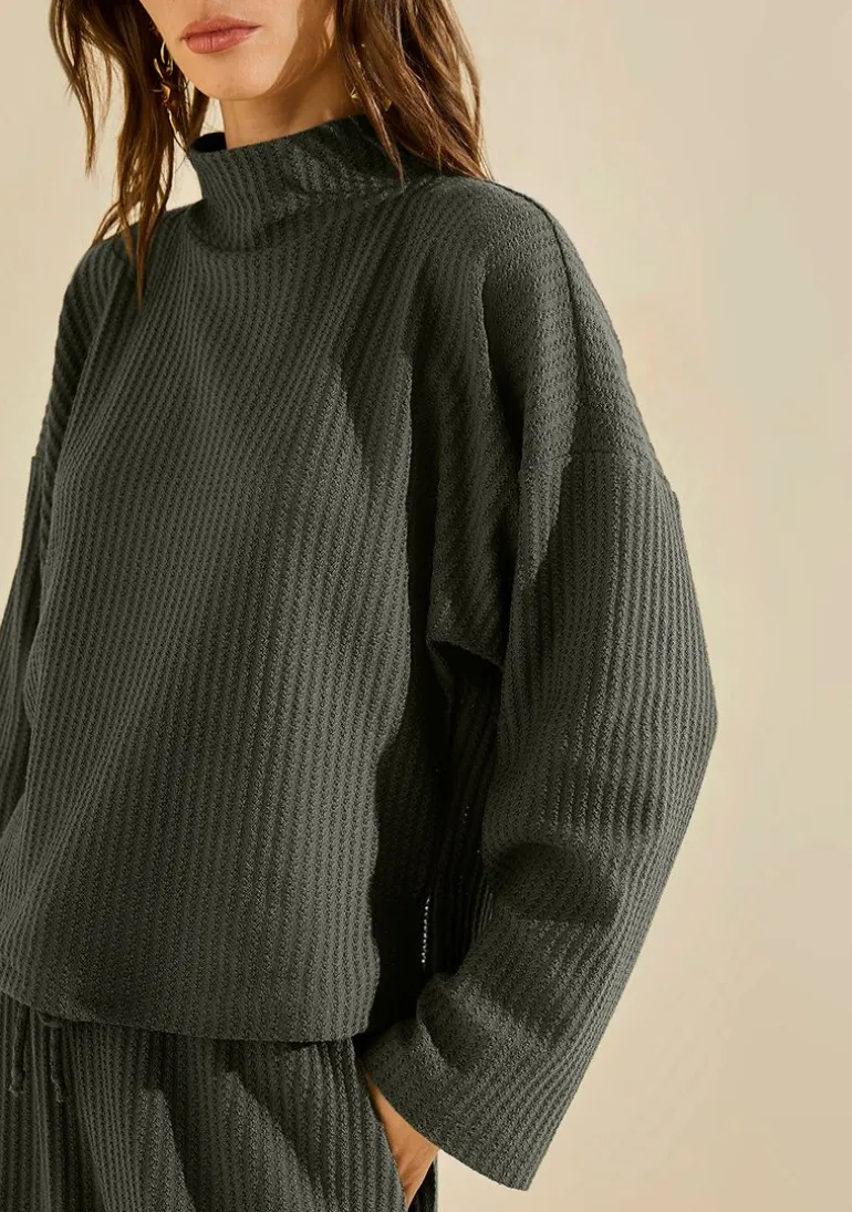 Blusa Gola Alta Lírian Verde