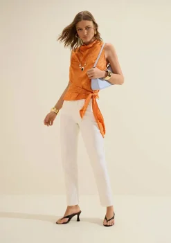 Blusa Gola Alta Lumina Laranja