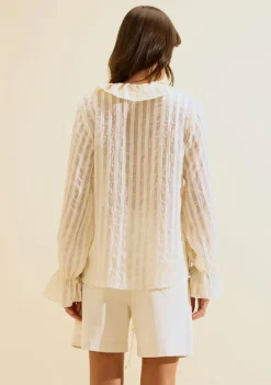 Blusa Manga Longa Lumina Off White