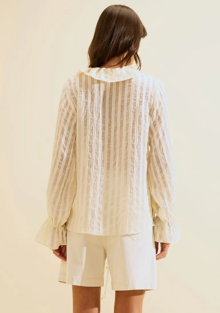 Blusa Manga Longa Lumina Off White