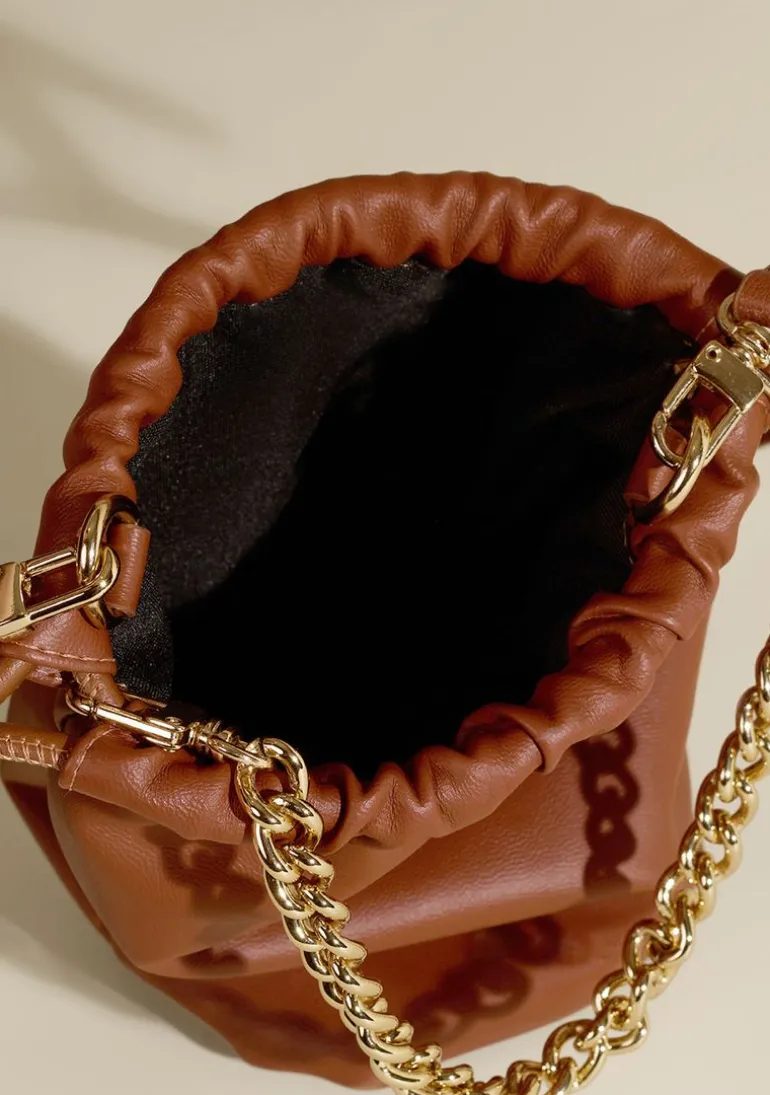 Bolsa Bucket Caramelo