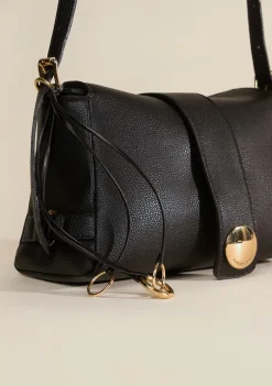 Bolsa Crossbody Com Chaveiro Preto