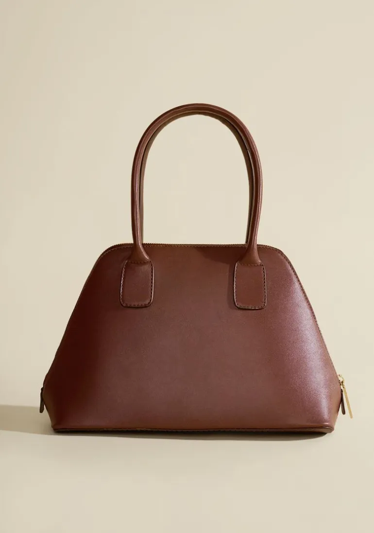 Bolsa Handbag Alça Dupla Marrom