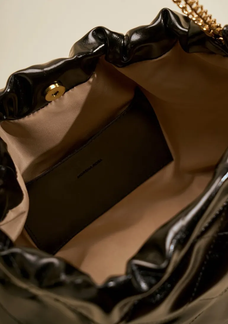 Bolsa Hobo Alça Corda Preto