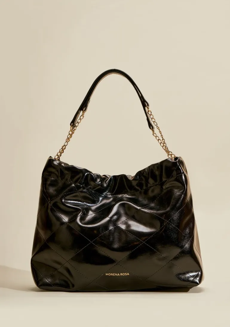 Bolsa Hobo Alça Corda Preto