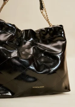 Bolsa Hobo Alça Corda Preto