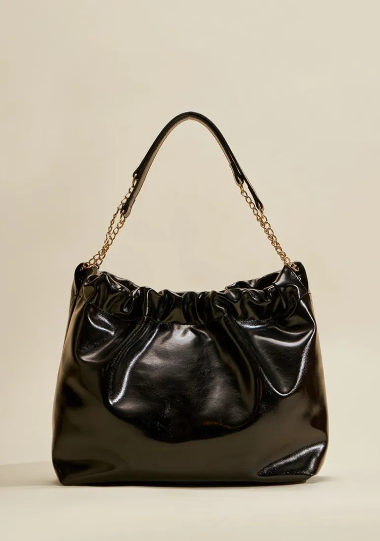 Bolsa Hobo Alça Corda Preto