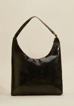 Bolsa Hobo Detalhe Tachas Preto