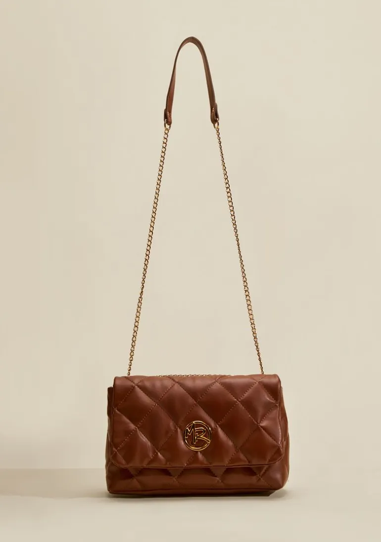 Bolsa Satchel Alça Cordão Marrom