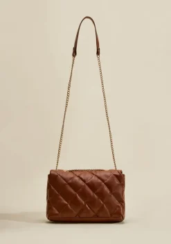 Bolsa Satchel Alça Cordão Marrom