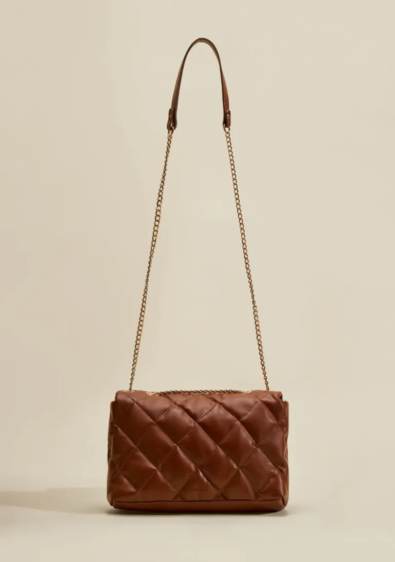 Bolsa Satchel Alça Cordão Marrom