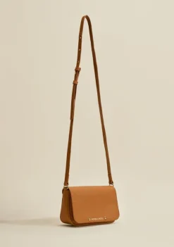 Bolsa Satchel Alça Corrente Caramelo