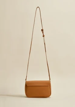 Bolsa Satchel Alça Corrente Caramelo