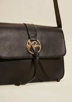 Bolsa Satchel Com Metal Preto