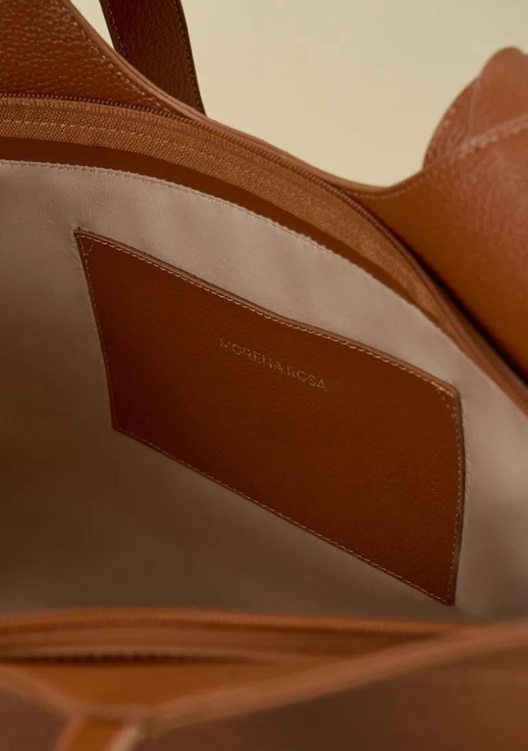 Bolsa Tote Detalhe Fivela Caramelo