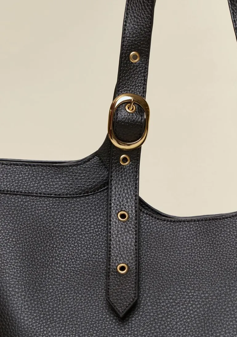 Bolsa Tote Detalhe Fivela Preto
