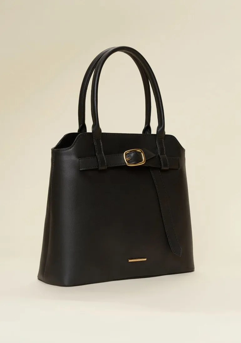 Bolsa Tote Detalhe Fivela Preto