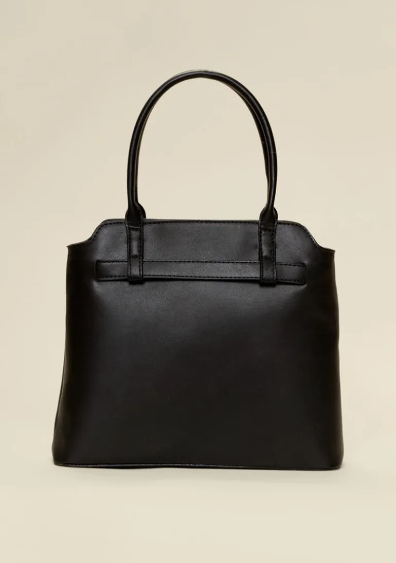 Bolsa Tote Detalhe Fivela Preto