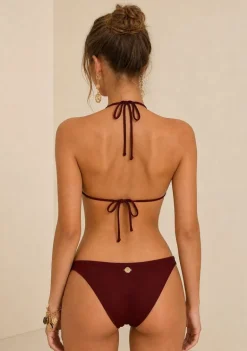 Busto Morena Rosa Cortininha Bojo Removível Roxo