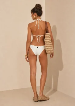 Busto Morena Rosa Cortininha Bojo Removível Off White