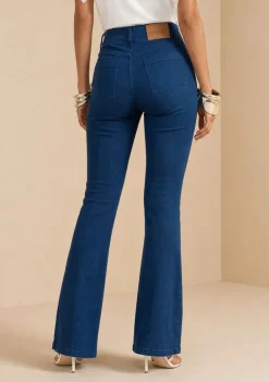 Calça Boot Cut Média Azul