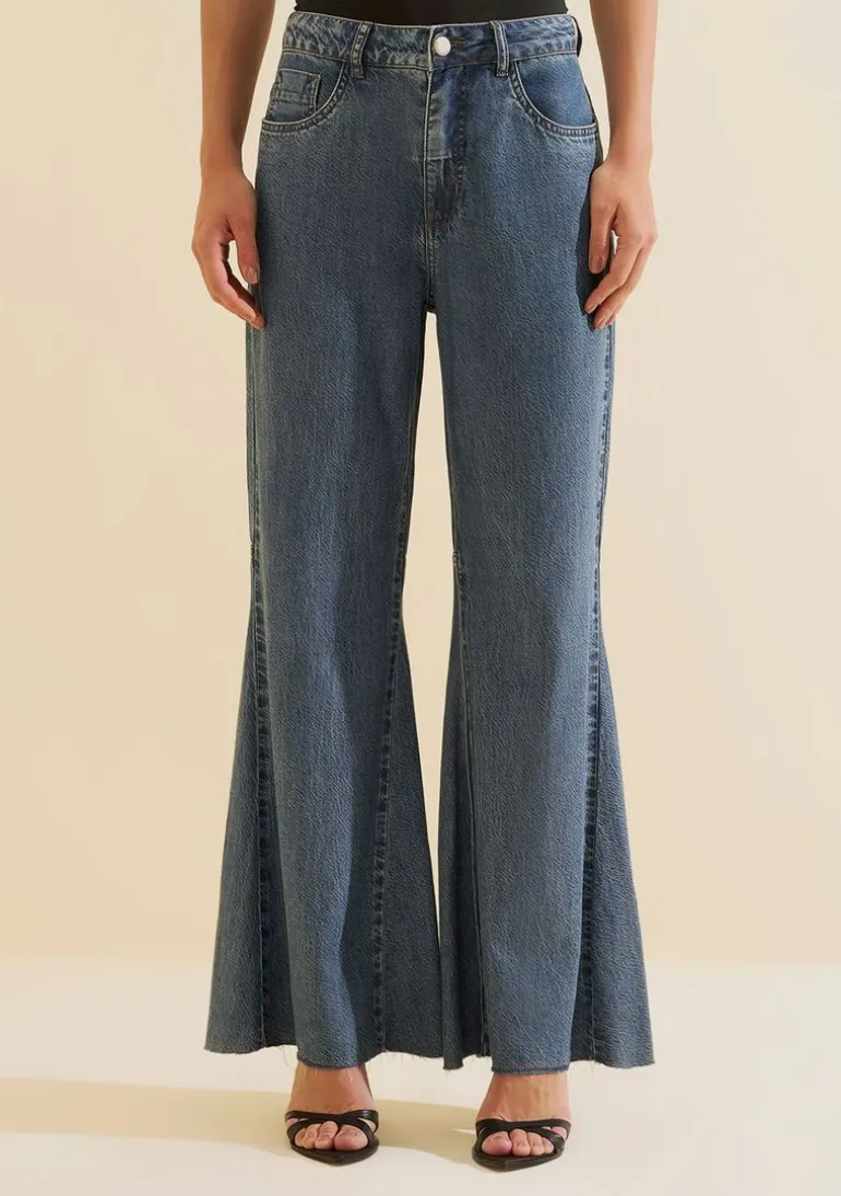 Calça Flare Índigo Azul