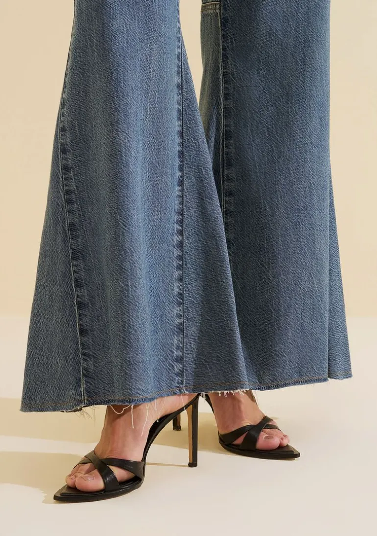 Calça Flare Índigo Azul