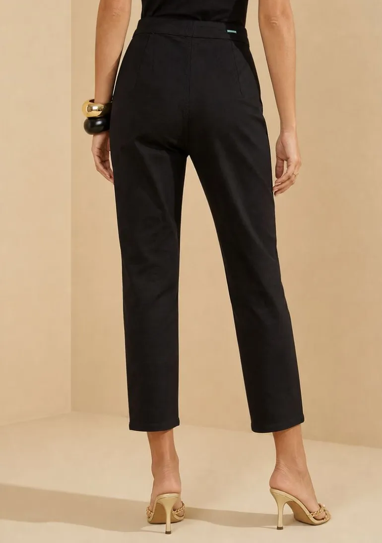Calça Mom Alta Preto
