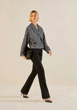Calça Morena Rosa Boot Cut Alta Preto