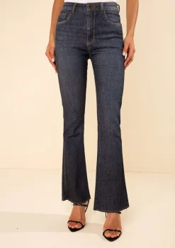 Calça Morena Rosa Boot Cut Alta Azul