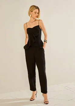 Calça Morena Rosa Cenoura Alta Preto