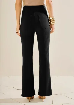 Calça Morena Rosa Flare Alta Preto