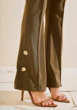 Calça Morena Rosa Flare Alta Verde
