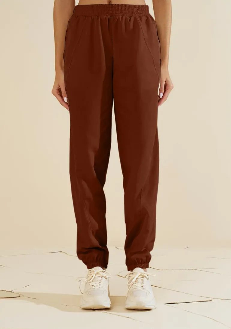 Calça Morena Rosa Jogging Alta Marrom