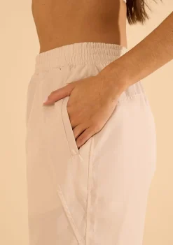 Calça Morena Rosa Jogging Alta Bege