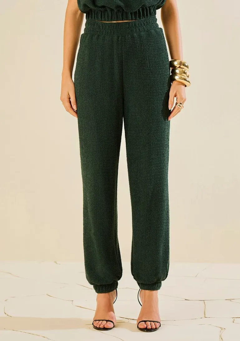 Calça Morena Rosa Jogging Alta Verde