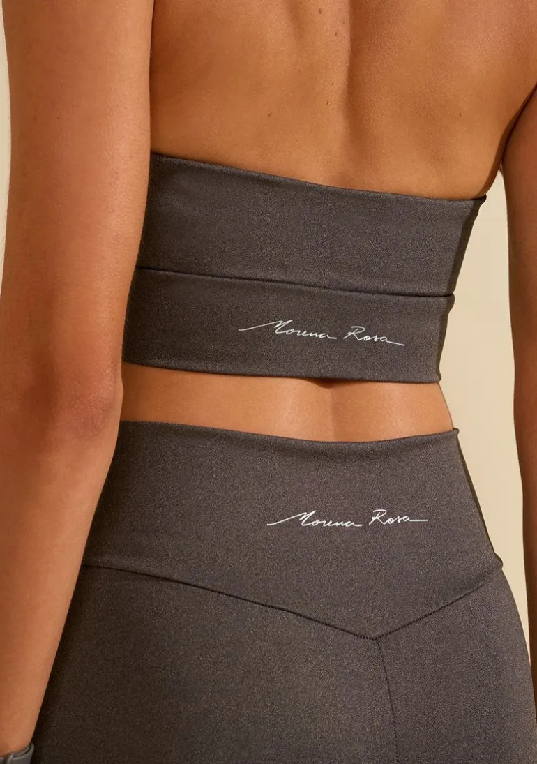 Calça Morena Rosa Legging Alta Cinza