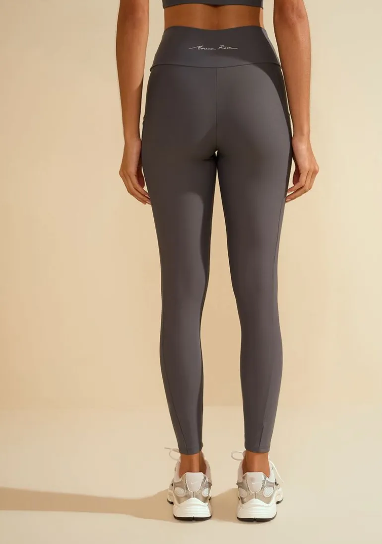 Calça Morena Rosa Legging Alta Cinza