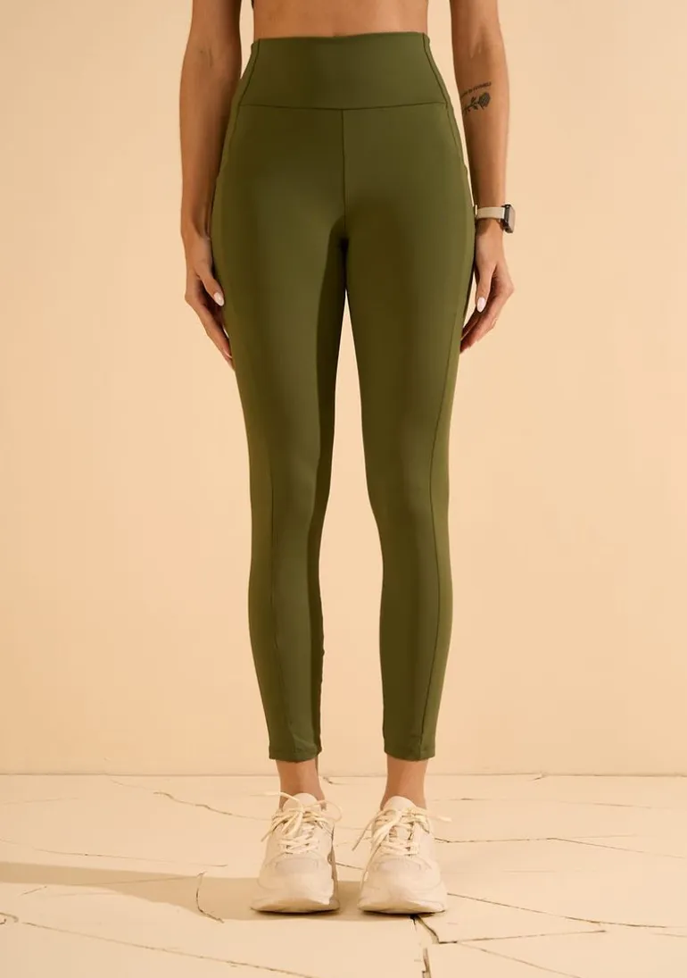Calça Morena Rosa Legging Alta Verde